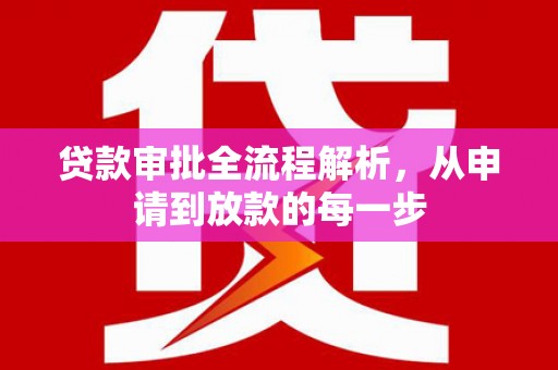 云和贷款审批全流程解析，从申请到放款的每一步