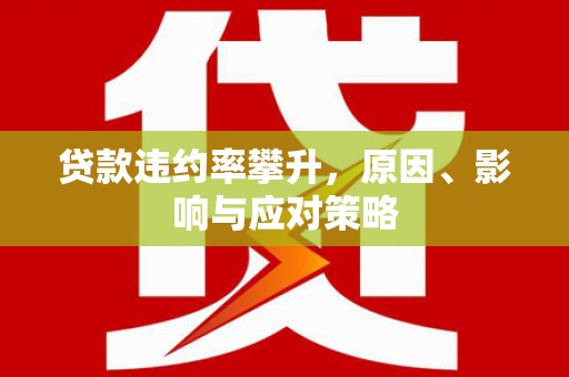 闵行贷款违约率攀升，原因、影响与应对策略