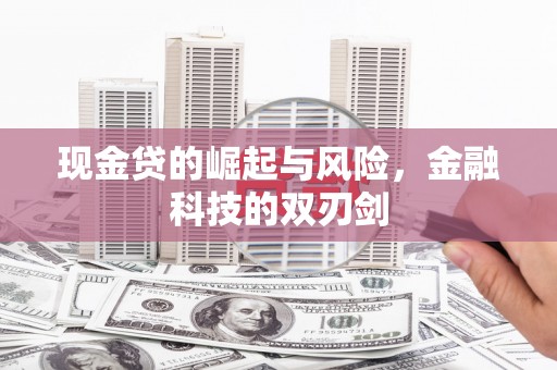 冷水江现金贷的崛起与风险，金融科技的双刃剑