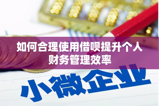 灵山如何合理使用借呗提升个人财务管理效率