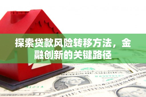 开平探索贷款风险转移方法，金融创新的关键路径