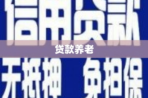 三湾贷款养老