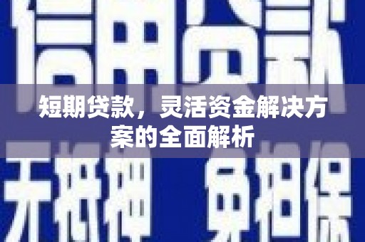 元谋短期贷款，灵活资金解决方案的全面解析