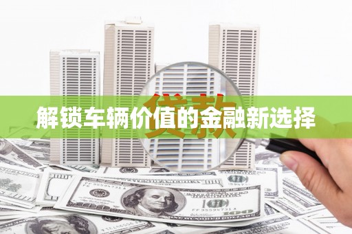 泌阳解锁车辆价值的金融新选择