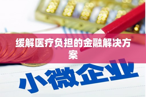 新埔缓解医疗负担的金融解决方案